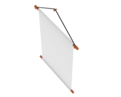 schermo proiettore parete isolato su sfondo. 3d interpretazione - illustrazione png