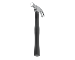 Klaue Hammer isoliert auf Hintergrund. 3d Rendern - - Illustration png