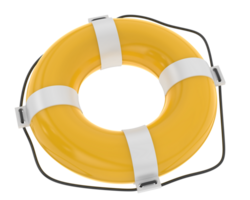 Life preserver isolated on background. 3d rendering - illustration png
