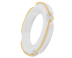 Life preserver isolated on background. 3d rendering - illustration png