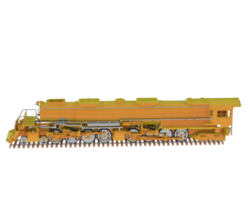 Locomotive isolated on background. 3d rendering - illustration png