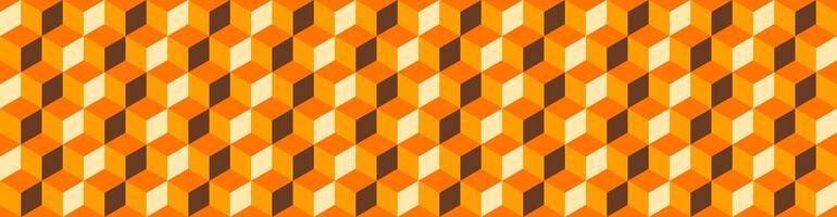 Wide Seamless Tiling Abstract Geometric Vintage Retro Banner Background Pattern Web Header vector