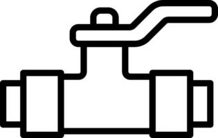 Water valve icon. Plumber pipe of plumbing device illustration. vector