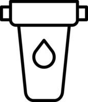 Faucet water filter icon vector