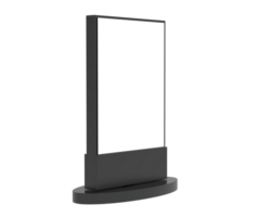 LED single teken geïsoleerd Aan achtergrond. 3d renderen - illustratie png