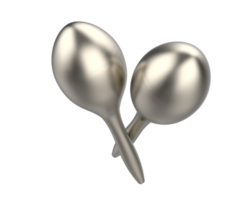 Maracas isolated on background. 3d rendering - illustration png