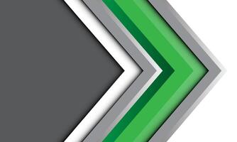 Abstract green gray arrow white blank space design modern futuristic background vector