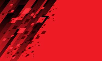 Abstract black red square geometric dynamic with blank space design modern creative background vector