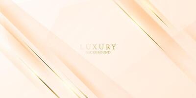 white abstract background with luxury golden lines illustration vector