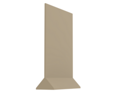 POS standing banner isolated on background. 3d rendering - illustration png