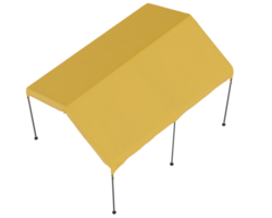 lungo apparire tenda isolato su sfondo. 3d interpretazione - illustrazione png