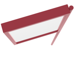 pos stående baner isolerat på bakgrund. 3d tolkning - illustration png