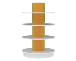 pos il giro Schermo isolato su sfondo. 3d interpretazione - illustrazione png