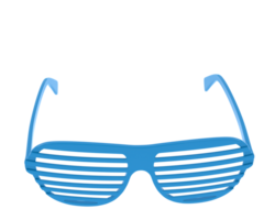 fête des lunettes isolé sur Contexte. 3d le rendu - illustration png