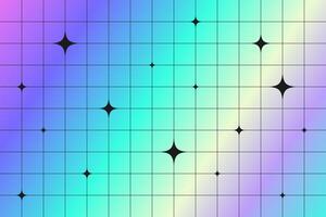 Retro Y2k Background with Glassmorphism Color vector