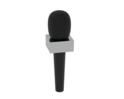 Microphone isolated on background. 3d rendering - illustration png