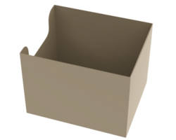 POS store box isolated on background. 3d rendering - illustration png