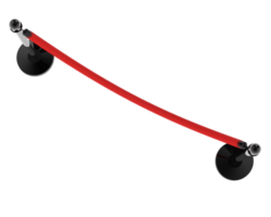 rood fluweel touw geïsoleerd Aan achtergrond. 3d renderen - illustratie png