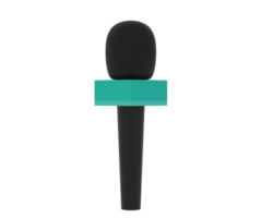 Microphone isolated on background. 3d rendering - illustration png