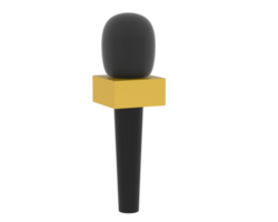 mikrofon isolerat på bakgrund. 3d tolkning - illustration png