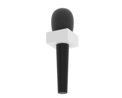 Microphone isolated on background. 3d rendering - illustration png