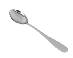 Spoon isolated on background. 3d rendering - illustration png