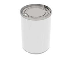 Soup can isolated on background. 3d rendering - illustration png