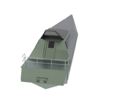 Schnellboot isoliert auf Hintergrund. 3d Rendern - - Illustration png