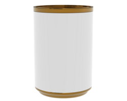 Soup can isolated on background. 3d rendering - illustration png