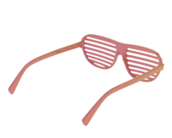 fête des lunettes isolé sur Contexte. 3d le rendu - illustration png