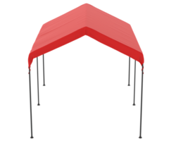 lungo apparire tenda isolato su sfondo. 3d interpretazione - illustrazione png