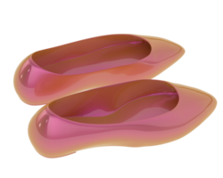 Ballet shoes isolated on background. 3d rendering - illustration png