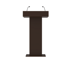 Podium isoliert auf Hintergrund. 3d Rendern - - Illustration png