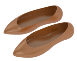 Ballet shoes isolated on background. 3d rendering - illustration png