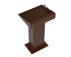 podium isolerat på bakgrund. 3d tolkning - illustration png