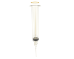 Syringe isolated on background. 3d rendering - illustration png