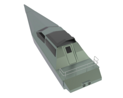 speedboot geïsoleerd Aan achtergrond. 3d renderen - illustratie png