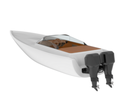 Schnellboot isoliert auf Hintergrund. 3d Rendern - - Illustration png