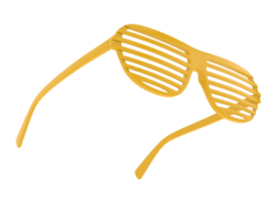 fête des lunettes isolé sur Contexte. 3d le rendu - illustration png