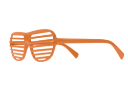 fête des lunettes isolé sur Contexte. 3d le rendu - illustration png