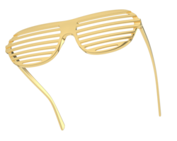 fête des lunettes isolé sur Contexte. 3d le rendu - illustration png