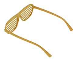 fête des lunettes isolé sur Contexte. 3d le rendu - illustration png