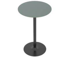 Round display table isolated on background. 3d rendering - illustration png