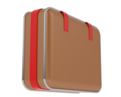 Suitcase isolated on background. 3d rendering - illustration png