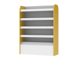 POS store shelves isolated on background. 3d rendering - illustration png