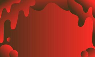 abstract background with flowing drops of red colors vector