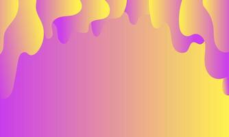 abstract background with flowing drops of purple and yellow and yellow colors vector