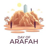 día de arafah diseño modelo bueno para celebracion uso. arafah ilustración. plano diseño. eps 10 vector