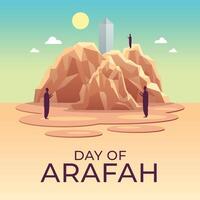 día de arafah diseño modelo bueno para celebracion uso. arafah ilustración. plano diseño. eps 10 vector