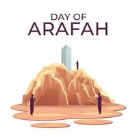 Day of Arafah design template good for celebration usage. arafah illustration. flat design. eps 10. vector